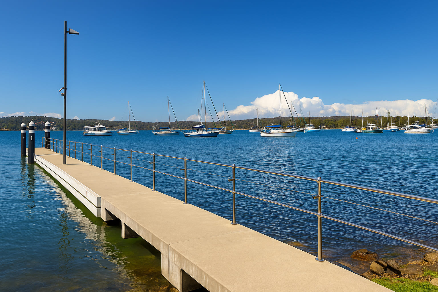 Open living and dining area
